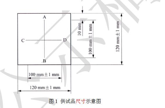 供試品尺寸示意圖
